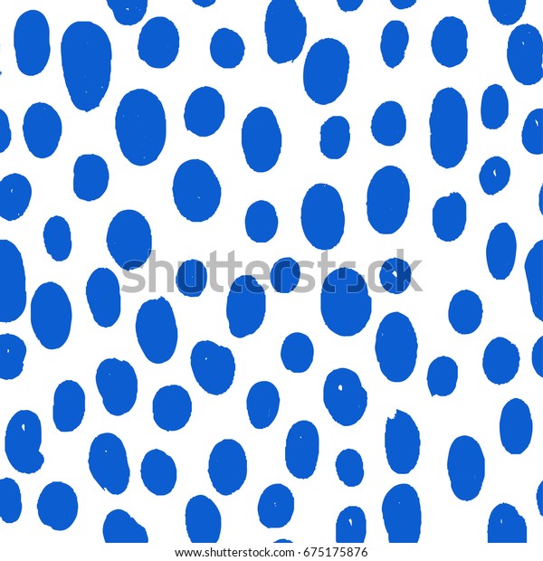 Vector Seamless Hand Drawn Paint Pattern Stock Vector Royalty