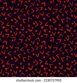 Vector Seamless Hand Drawn Scribble Pattern. Minimal Artistic Sketch Endless Print. Collection of Simple Graphic Doodle Elements Designs for Textile,  Wallpaper , Backgrounds. 