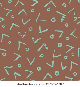 Vector Seamless Hand Drawn Scribble Pattern. Minimal Artistic Sketch Endless Print. Collection of Simple Graphic Doodle Elements Designs for Textile,  Wallpaper , Backgrounds. 