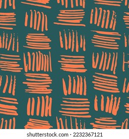 Vector Seamless Hand Drawn Scribble Pattern. Minimal Artistic Sketch Endless Print. Collection of Simple Graphic Doodle Elements Designs for Textile,  Wallpaper , Backgrounds. 