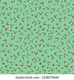 Vector Seamless Hand Drawn Scribble Pattern. Minimal Artistic Sketch Endless Print. Collection of Simple Graphic Doodle Elements Designs for Textile,  Wallpaper , Backgrounds. 