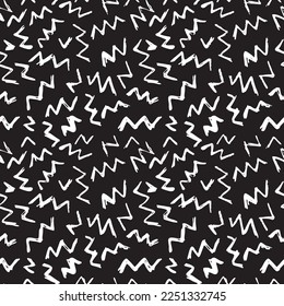 Vector Seamless Hand Drawn Scribble Pattern. Minimal Artistic Sketch Endless Print. Collection of Simple Graphic Doodle Elements Designs for Textile,  Wallpaper , Backgrounds. 