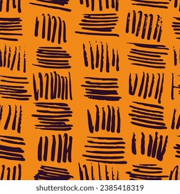 Vector Seamless Hand Drawn Scribble Pattern. Minimal Artistic Sketch Endless Print. Collection of Simple Graphic Doodle Elements Designs for Textile,  Wallpaper , Backgrounds. 
