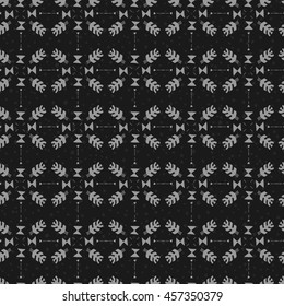 Vector Seamless Hand Drawn Tribal Pattern.Trendy Abstract Doodle With Geometric And Aztec Decor Elements For Banners, Wallpaper, Posters, Web And Phone Case. 