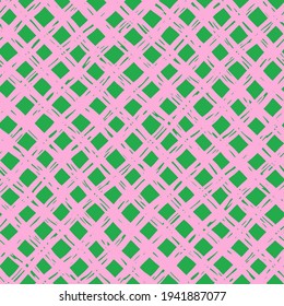 Vector seamless hand-drawn pattern. Abstract texture with ink brush strokes. Repeating artistic elements background design.