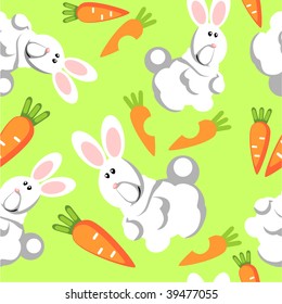 Vector. Seamless hare  ornament in color 72. More seamless see in portfolio