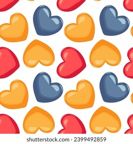 Vector de fondo cardíaco impecable para el día de San Valentín 