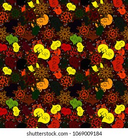 Vector. Seamless heart pattern