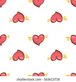 vector seamless heart pattern love background for weeding invitation or valentines day greeting cards and cartoon banners.