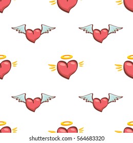 vector seamless heart pattern love background for weeding invitation or valentines day greeting cards and cartoon banners.