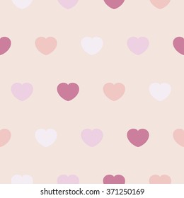 Vector seamless heart wallpaper background