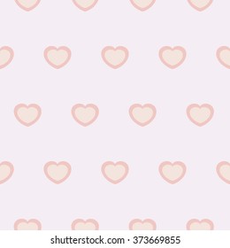 Vector seamless hearts background