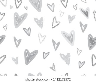 Vector seamless with hearts. Can be used for wallpaper, pattern fills, surface textures. heart  pattern design, vector illustration background 