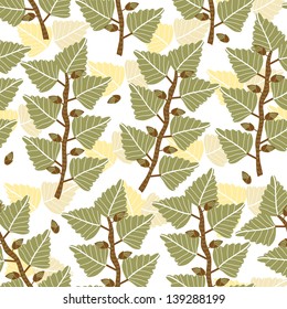 vector seamless herbal pattern