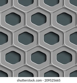 Vector Seamless Hexagon Pattern