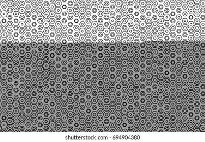 Vector seamless hexgon pattern illustration. Decorative backdrop for wall or cover of anything.