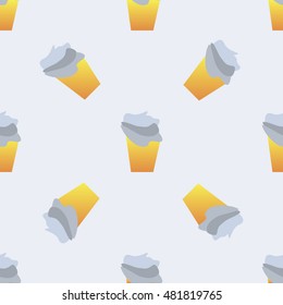vector seamless ice cream pattern design