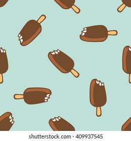 vector seamless  icecream pattern