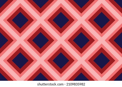Vector sin fisuras de tipo iquat azul y amarillo para tela, textil, artesanía, envolver cerámica