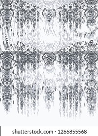 vector, seamless ikat effect texture or grunge ; For art texture, vintage, ethnic , modern damask pattern for carpet, rug, scarf, clipboard , shawl pattern.
