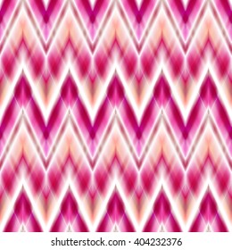 Vector seamless ikat ethnic pattern. Boho design. Ethnic Colored seamless zigzag patten