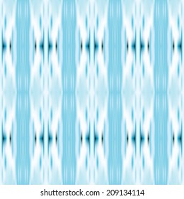 Vector seamless ikat indian ethnic pattern