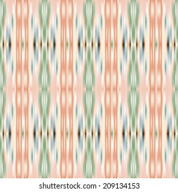 Vector seamless ikat indian ethnic pattern
