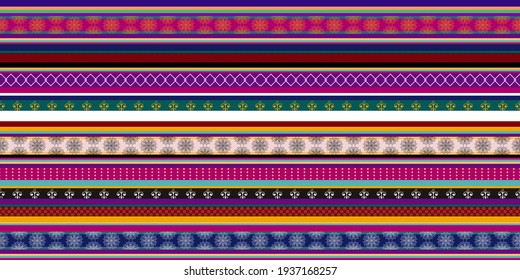 vector seamless ikat tribal pattern,geometric design pattern fabric ethnic oriental traditional for embroidery style,carpet,wallpaper,clothing,wrapping,fabric,embroidery style.wave.tradition.flower