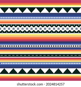 patrón tribal de ikat sin costura vectorial, tejido de diseño geométrico étnico oriental tradicional para el estilo de bordado, alfombra, papel pintado, ropa, envoltura, tela, bordado estilo.wave.tradición.flor
