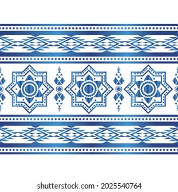 Vektor-nahtlose Ikat-Stammmuster,geometrisches Design Muster Gewebe ethnische orientalische traditionell für Stickereistil,Teppich,Tapeten,Kleidung,Umhüllung,Stoff,Stickereistil.wave.tradition.border
