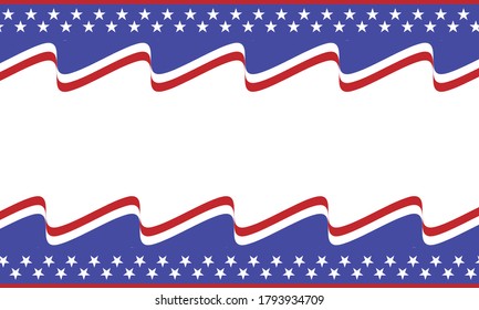 Vector seamless illustration of american flag.