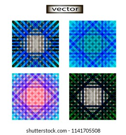 Vector seamless illustration of a bright multi-colored geometric abstract pattern, for printing on fabric and paper.
