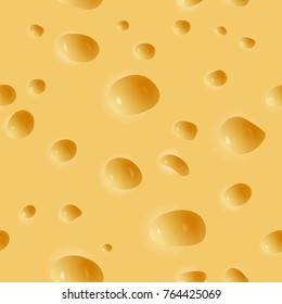 Vector seamless illustration of cheese pattern