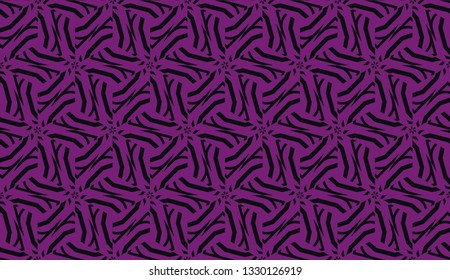 Vector seamless illustration. COLOR 1 COLOR 2. For you home interior wallpaper, fashion print.Original interior background in triangles style. Purple addiction color