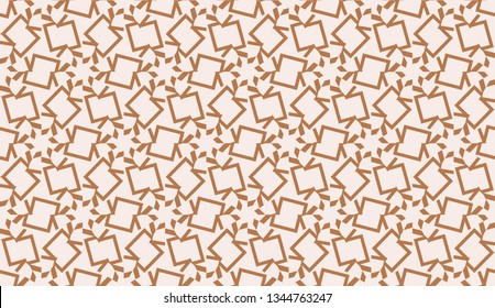 Vector Seamless illustration with curved line. Modern pattern in triangles style. For modern interior design, fashion print