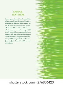 Vector seamless illustration of green grass border