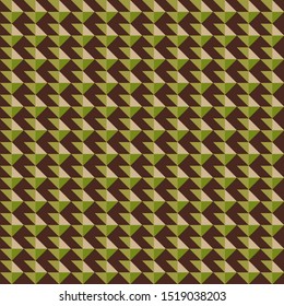 Vector seamless illustration of multicolor triangle pattern. Colored geometric vector background.
