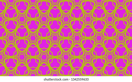 Vector Seamless illustration with pattern in triangles style. Curved line. Decorative design for For interior wallpaper, smart design, fashion print