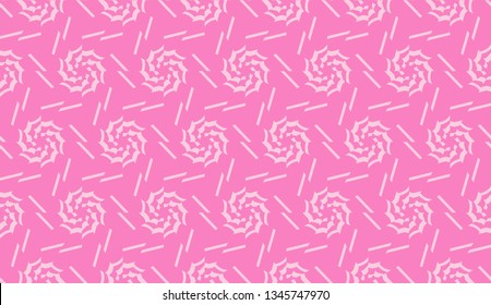 Vector Seamless illustration with pattern in triangles style. Curved line. Decorative design for For interior wallpaper, smart design, fashion print