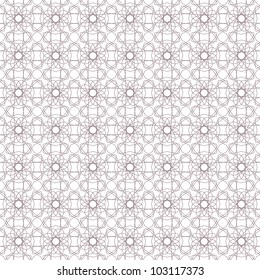 Vector seamless illustration of tangier grid, abstract guilloche background