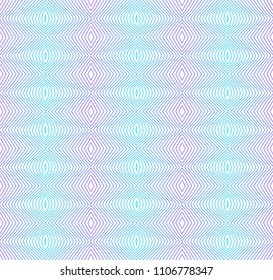 Vector Seamless Illustration of Tangier Grid, Abstract Guilloche Background