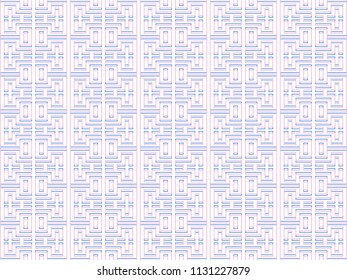 Vector Seamless Illustration of Tangier Grid, Abstract Guilloche Background