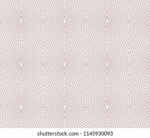 Vector Seamless Illustration of Tangier Grid, Abstract Guilloche Background