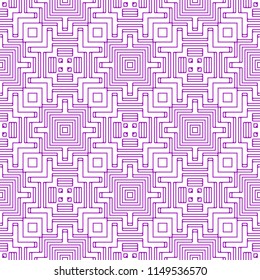 Vector Seamless Illustration of Tangier Grid, Abstract Guilloche Background
