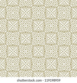Vector seamless illustration of tangier grid, abstract guilloche background