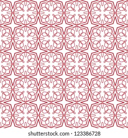 Vector seamless illustration of tangier grid, abstract guilloche background