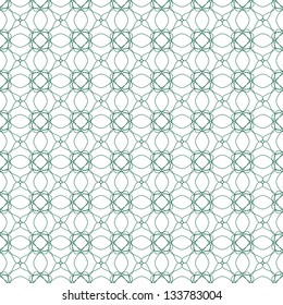 Vector Seamless Illustration of Tangier Grid, Abstract Guilloche Background