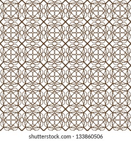 Vector Seamless Illustration of Tangier Grid, Abstract Guilloche Background