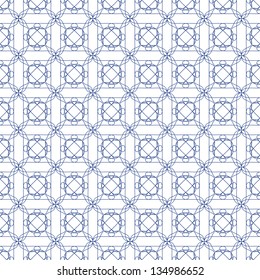 Vector Seamless Illustration of Tangier Grid, Abstract Guilloche Background