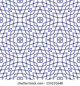 Vector Seamless Illustration of Tangier Grid, Abstract Guilloche Background